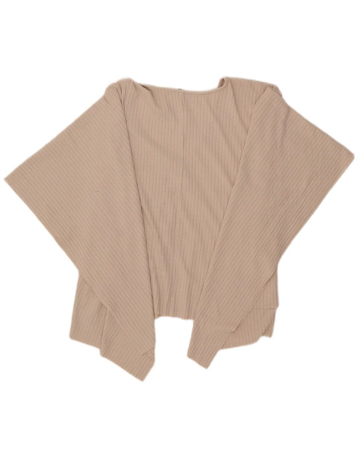 Zara Γυναικεία Asymmetric Poncho Μπλούζα Top One Size Beige