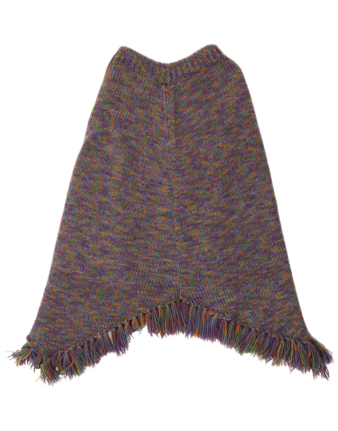 Vintage Γυναικείο Poncho Jumper UK 14 Large πολύχρωμα Flecked