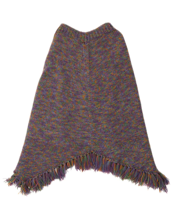 Vintage Γυναικείο Poncho Jumper UK 14 Large πολύχρωμα Flecked
