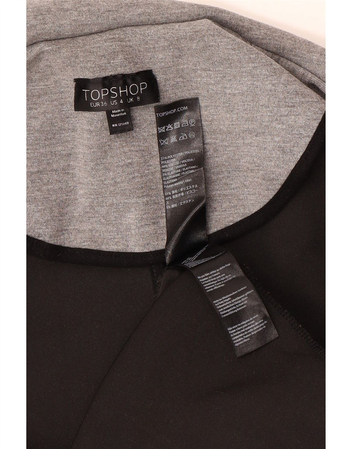 Topshop Γυναικείο Γιλέκο Longline UK 8 Small Grey Elastane