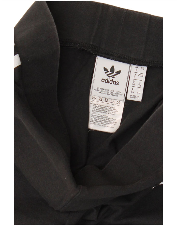 Γυναικείο κολάν Adidas UK 8 Small μαύρο βαμβακερό