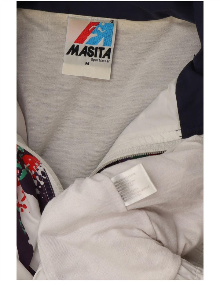 Ανδρική φόρμα Masita Top Jacket μεσαίου λευκού χρώματος πολυεστέρας
