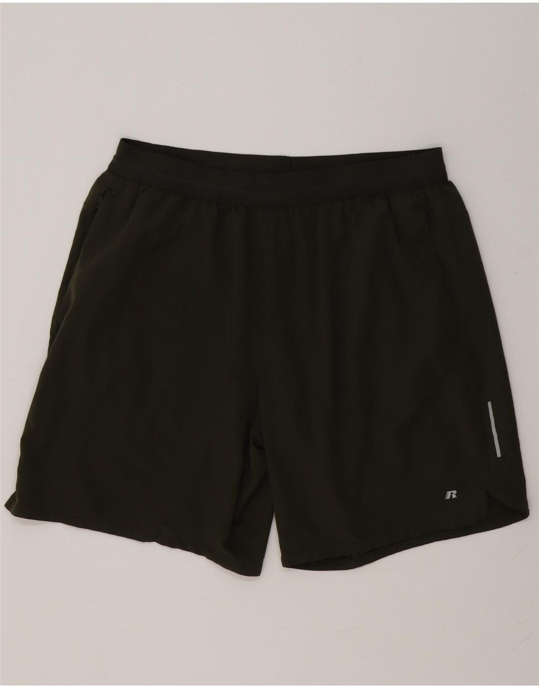 Ανδρικό αθλητικό σορτς RUSSELL ATHLETIC Dri-Power XL Χακί Πολυεστέρας