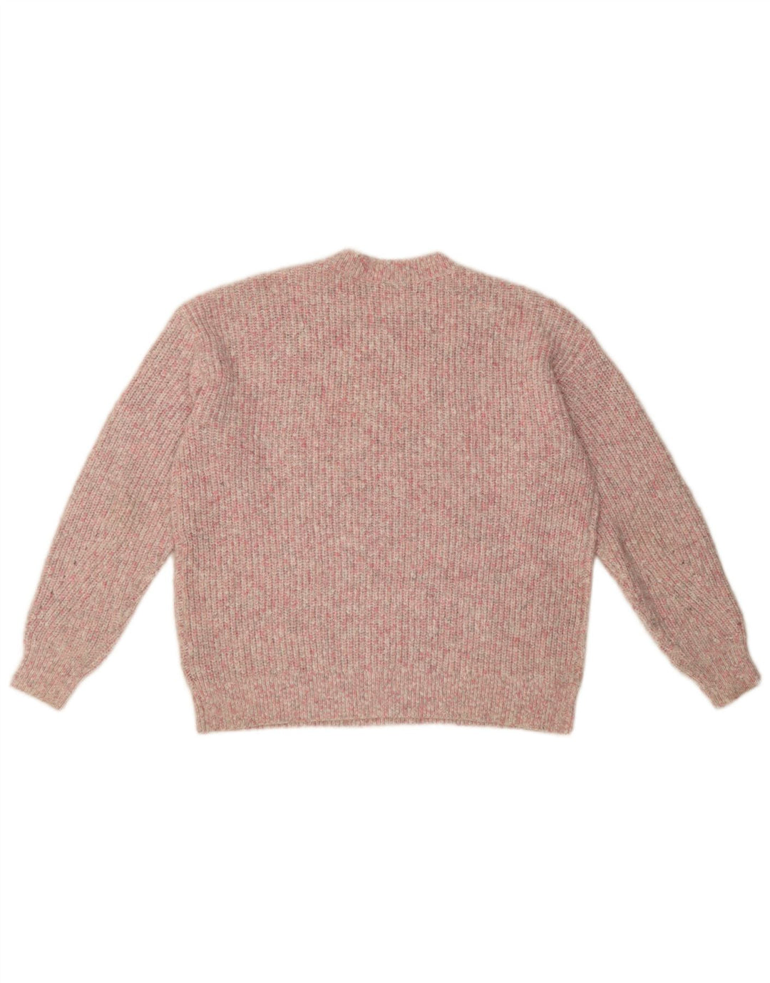 Marks & Spencer Γυναικείο πουλόβερ με λαιμόκοψη UK 14 Medium Pink Flecked
