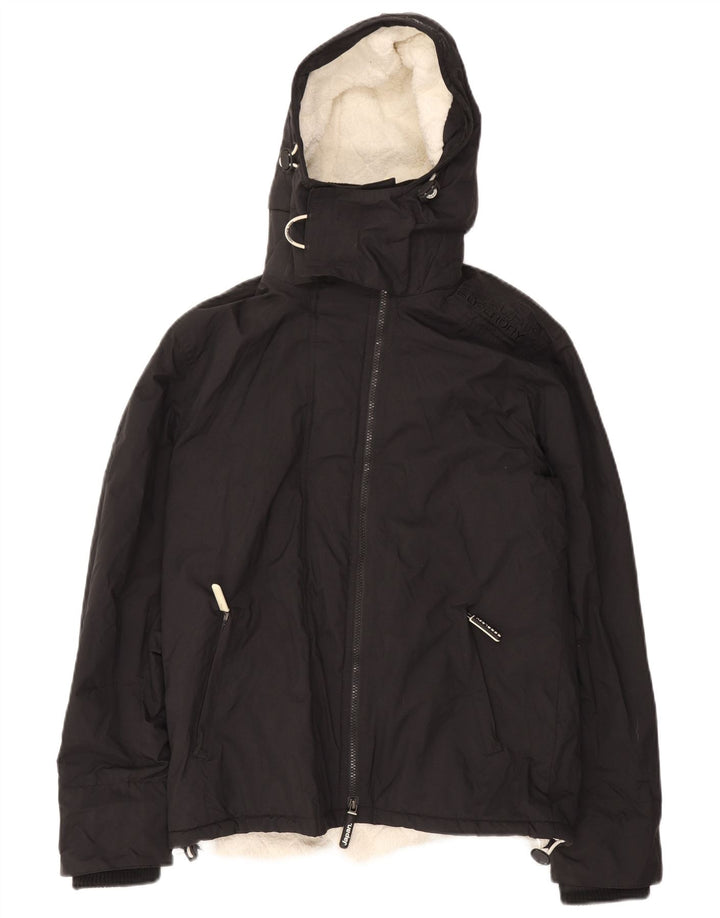 Ανδρικό μπουφάν Windcheater με κουκούλα Superdry UK 38 Medium Black