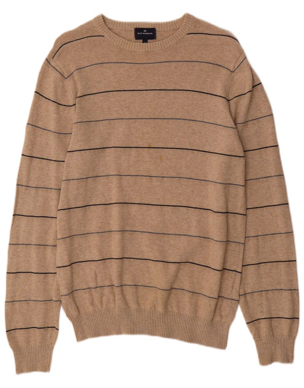Ανδρικό πουλόβερ Marks & Spencer Blue Harbour Crew Neck Jumper Small Beige