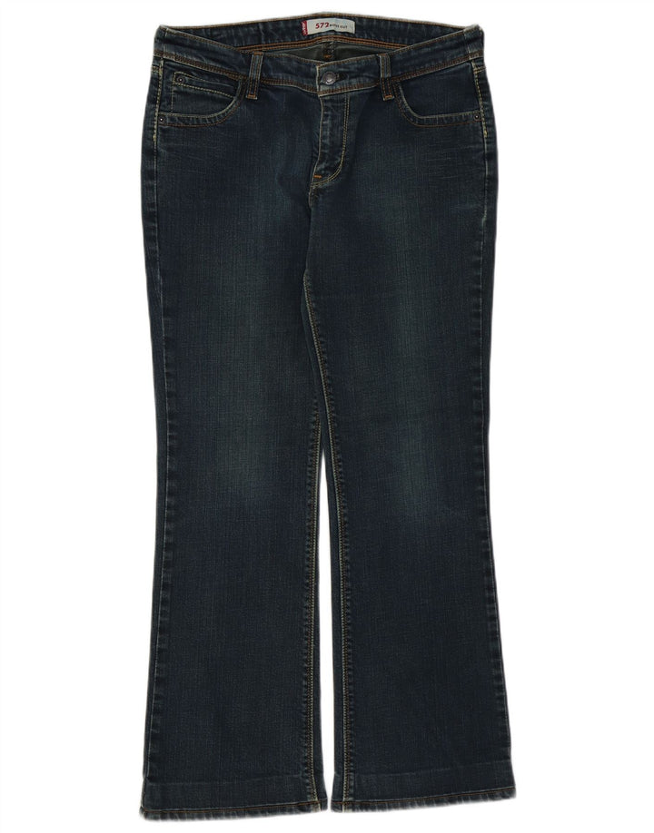 LEVI'S Womens 572 Bootcut Jeans W32 L29 Blue Cotton