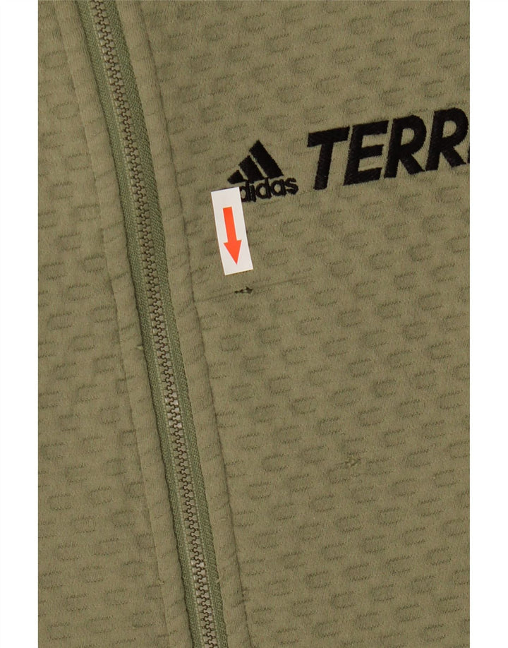 Ανδρική φόρμα γυμναστικής γραφικής Adidas Top Jacket Medium Khaki Polyester