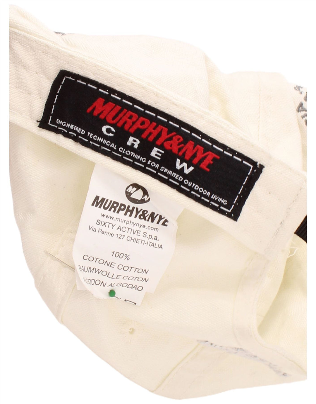 Murphy & Nye Ανδρικό γραφικό καπέλο μπέιζμπολ One Size Λευκό βαμβακερό