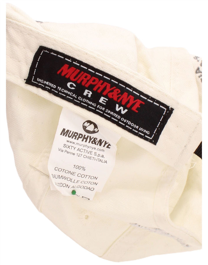 Murphy & Nye Ανδρικό γραφικό καπέλο μπέιζμπολ One Size Λευκό βαμβακερό