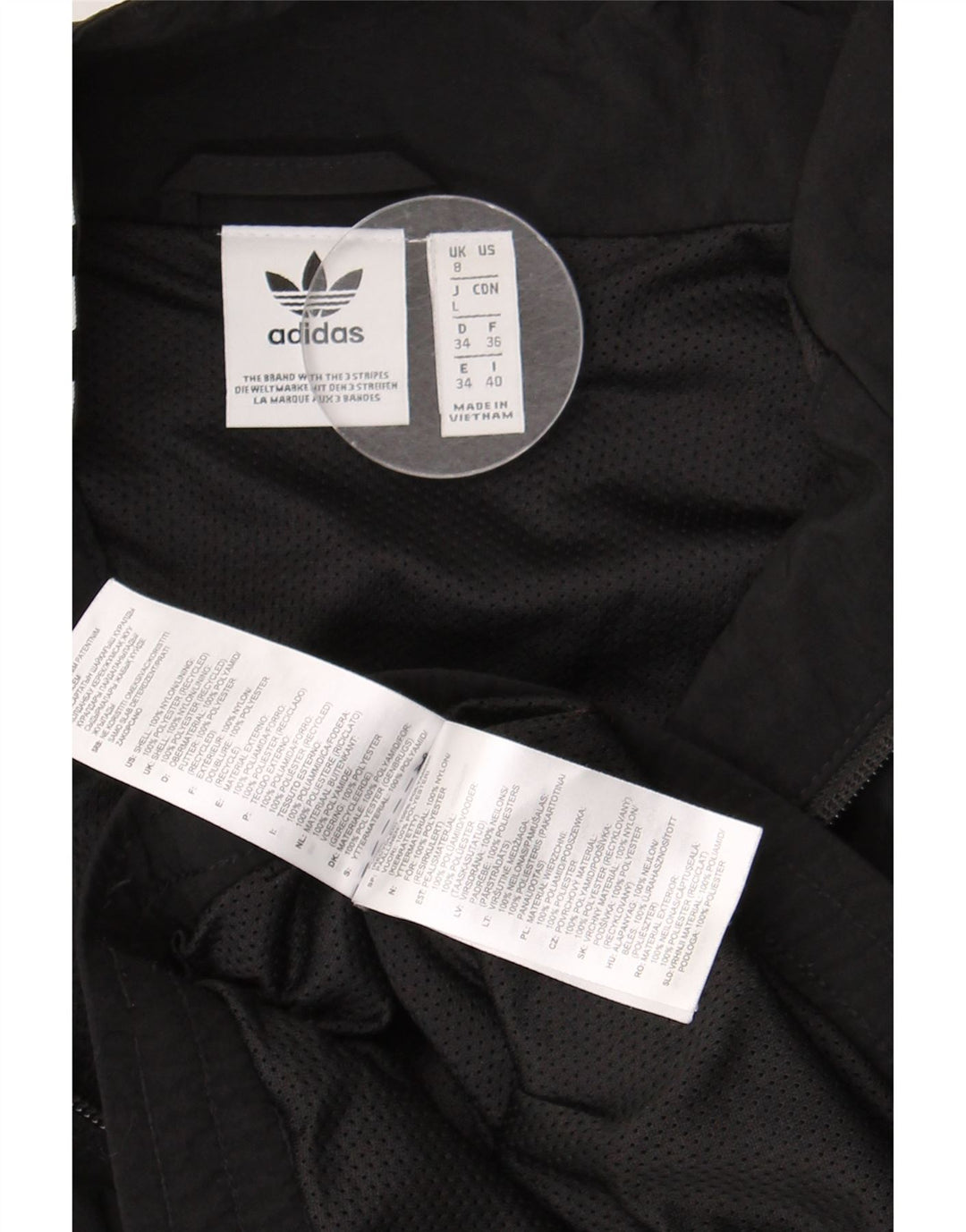 Adidas Γυναικεία Γυναικεία φόρμα Oversized Top Jacket UK 8 Small Black
