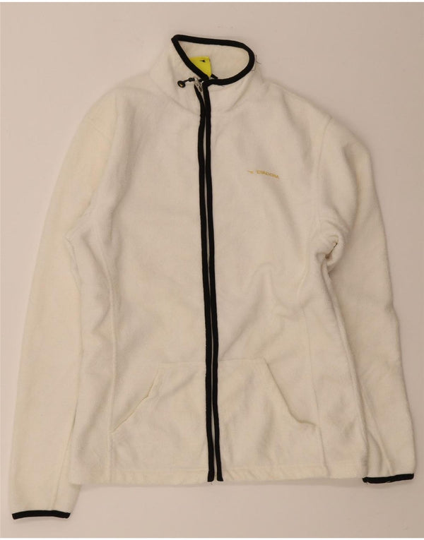 Diadora Γυναικείο Fleece Jacket UK 14 Medium White