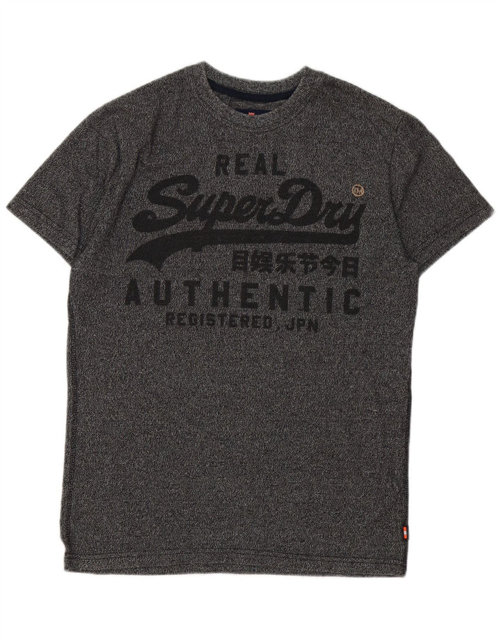Ανδρικό γραφικό μπλουζάκι Superdry, Βαμβακερό, μεσαίο γκρι