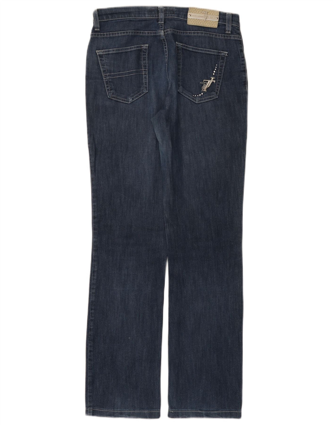 TRUSSARDI Γυναικείο ίσιο τζιν W26 L30 Μπλε βαμβακερό
