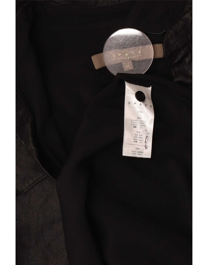 Vintage γυναικείο oversized φόρεμα Shift UK 14 Medium Black Acetate