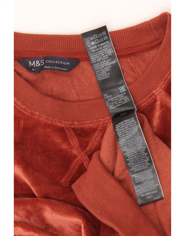Marks & Spencer Γυναικεία κοτλέ φούτερ Jumper UK 12 Μεσαίο Καφέ