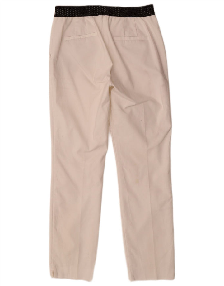 ZARA Γυναικείο ίσιο παντελόνι Chino Medium W28 L27 Λευκό