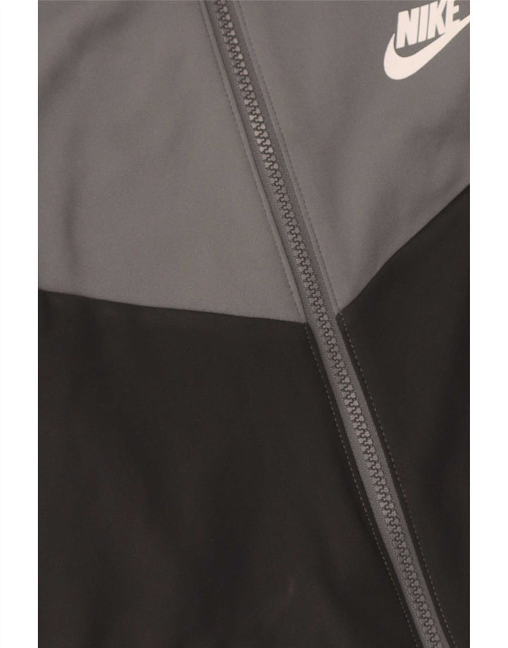 Μπουφάν Nike Boys Graphic αθλητική φόρμα 10-11 ετών μεσαίου γκρι χρώματος