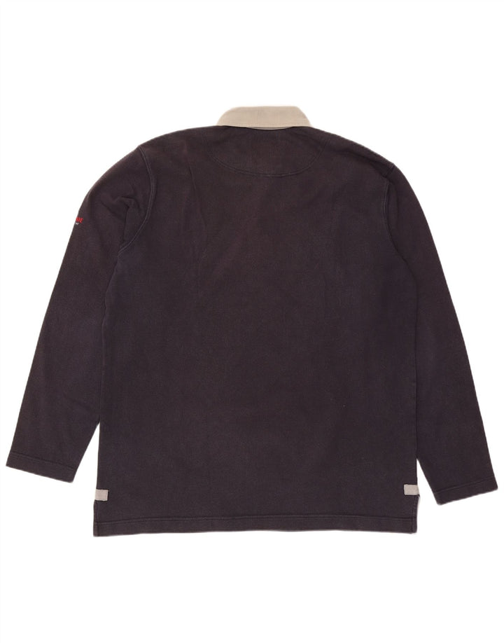 MURPHY & NYE Ανδρικό μακρυμάνικο μπλουζάκι ράγκμπι πόλο 2XL Navy Blue βαμβακερό