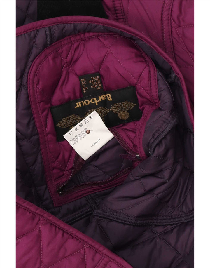 Γυναικείο καπιτονέ μπουφάν Barbour UK 8 Small Purple Polyester