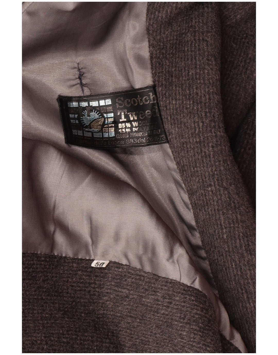 Vintage Ανδρικό Πανωφόρι IT 50 Large Grey Wool