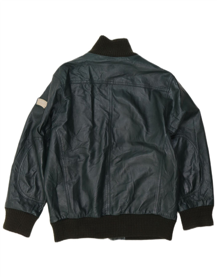 Ανδρικό Δερμάτινο Μπουφάν Williams Wilson UK 40 Large Green Leather