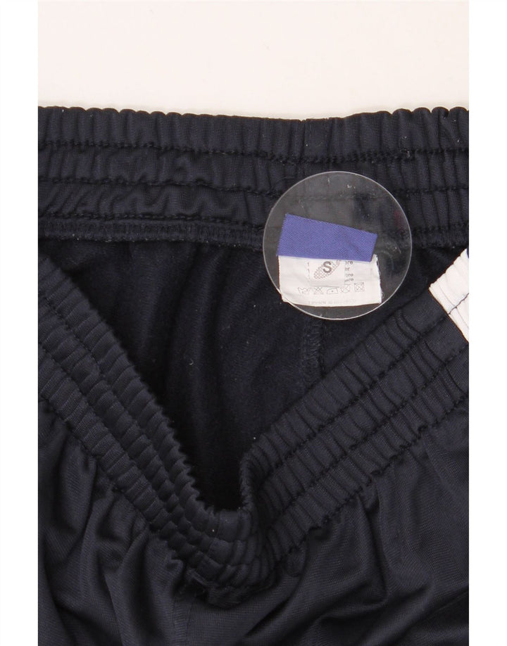 ASICS Mens Tracksuit Trousers Small  Navy Blue Colourblock Polyester Vintage Asics and Second-Hand Asics from Messina Hembry 