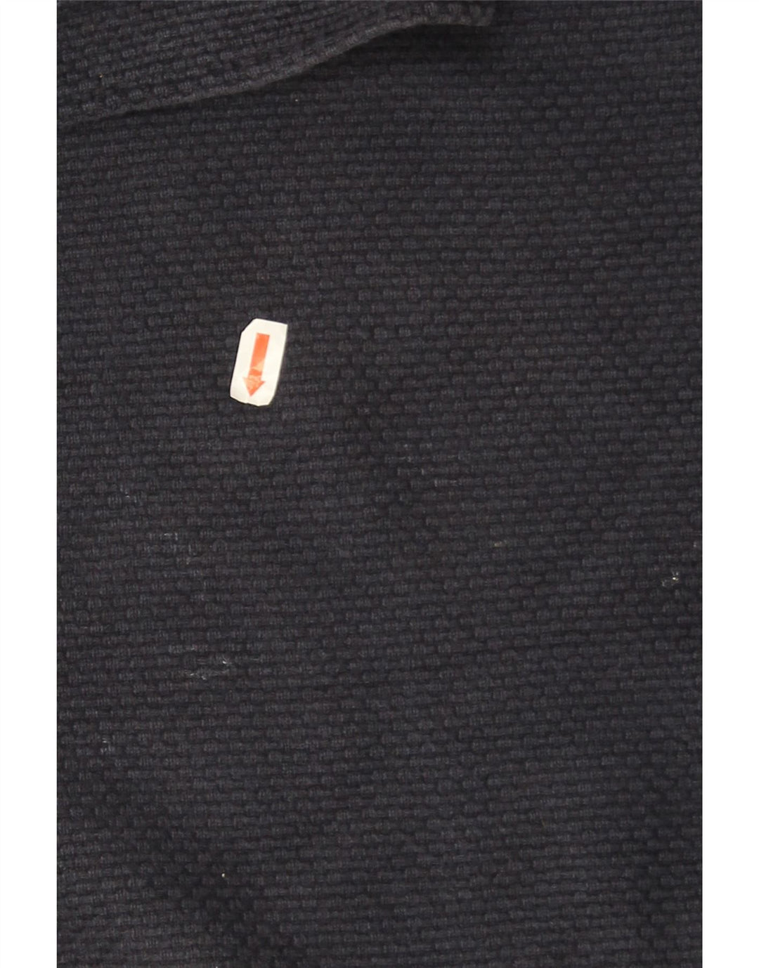 Massimo Dutti Ανδρικό πουλόβερ με κουμπιά λαιμόκοψη 2XL μπλε βαμβακερό