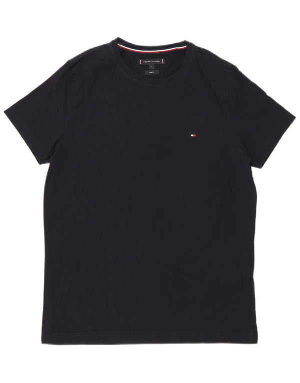 Ανδρικό T-Shirt Tommy Hilfiger Slim Fit Top Large Navy Blue