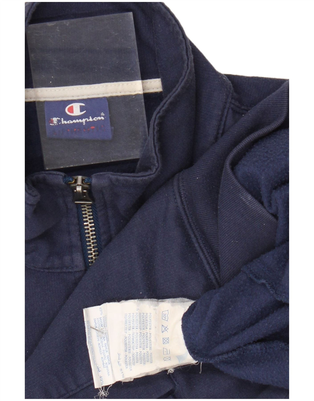 CHAMPION Ανδρικό φούτερ με φερμουάρ, Jumper Μικρό Navy Blue Polyester