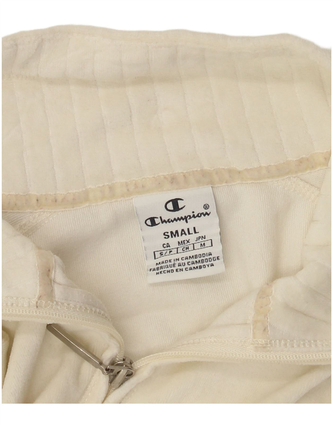 CHAMPION Γυναικεία φόρμα Crop Top Jacket UK 10 Small Off White