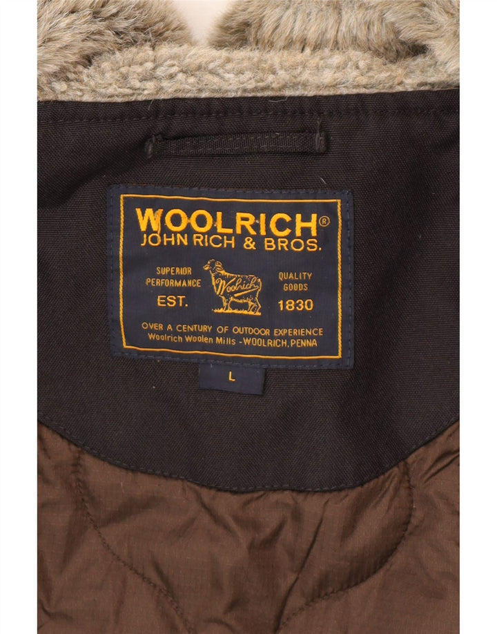 Ανδρικό μπουφάν Woolrich με κουκούλα UK 40 Large Black