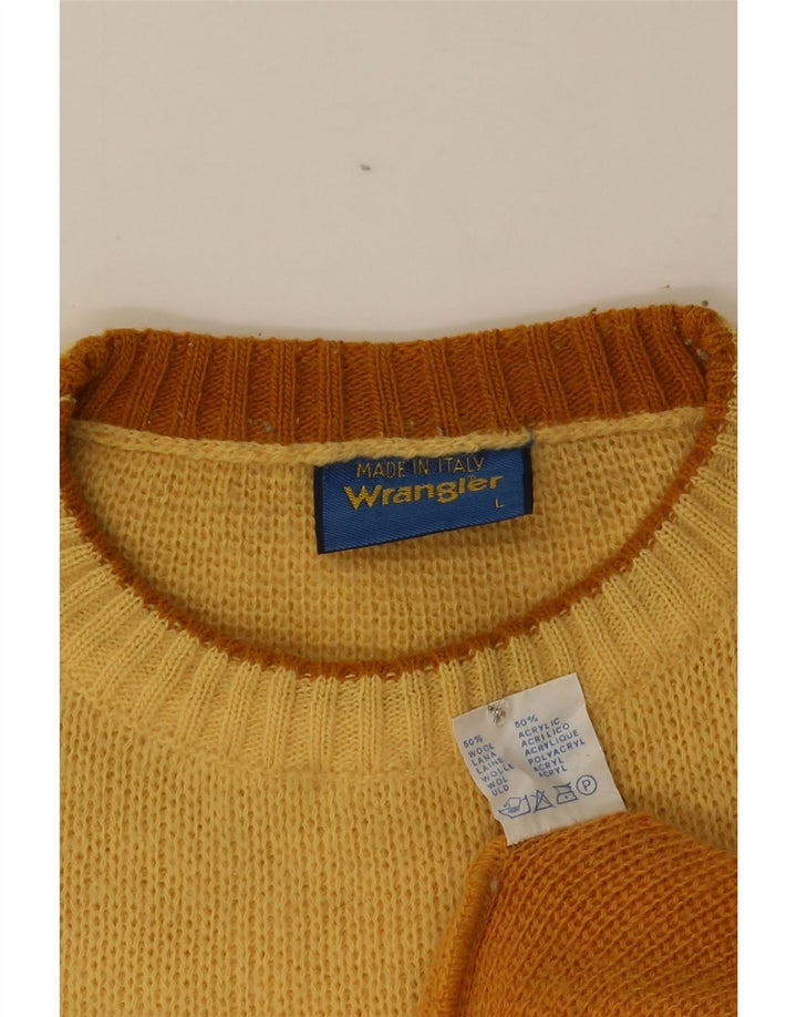 Ανδρικό πουλόβερ Wrangler Crew Neck Jumper Μεγάλο Πορτοκαλί Χρώμα Πολυακρυλικό