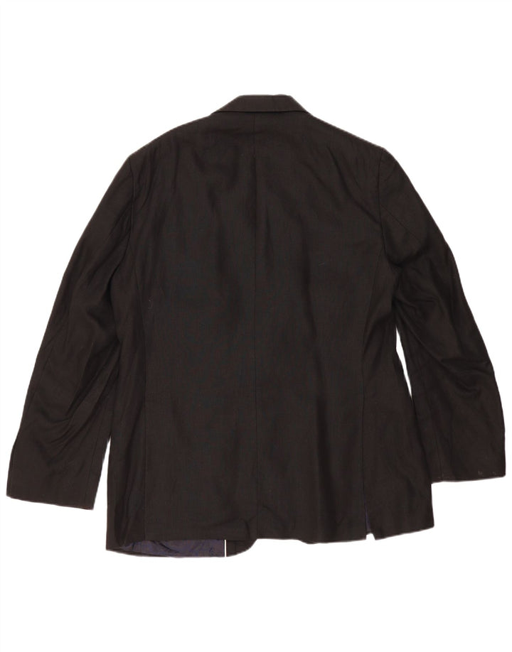 Marks & Spencer Ανδρικό σακάκι Blazer 2 κουμπιών UK 38 Medium μαύρο λινό