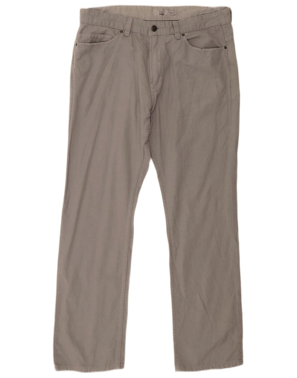 Ανδρικό ίσιο casual παντελόνι Marks & Spencer W34 L31 Γκρι βαμβακερό