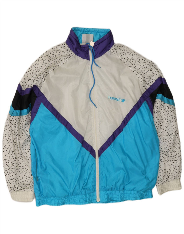 Ανδρική φόρμα HUMMEL Top Jacket XL Blue Colorblock Nylon