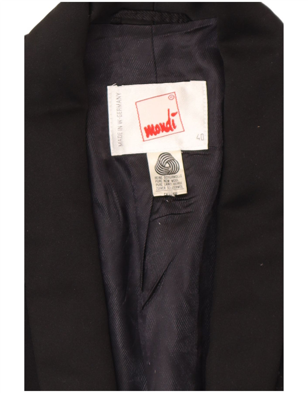 MONDI Γυναικείο Μπουφάν σακάκι με 1 κουμπί EU 40 Μεσαίο μαύρο φλοράλ μαλλί