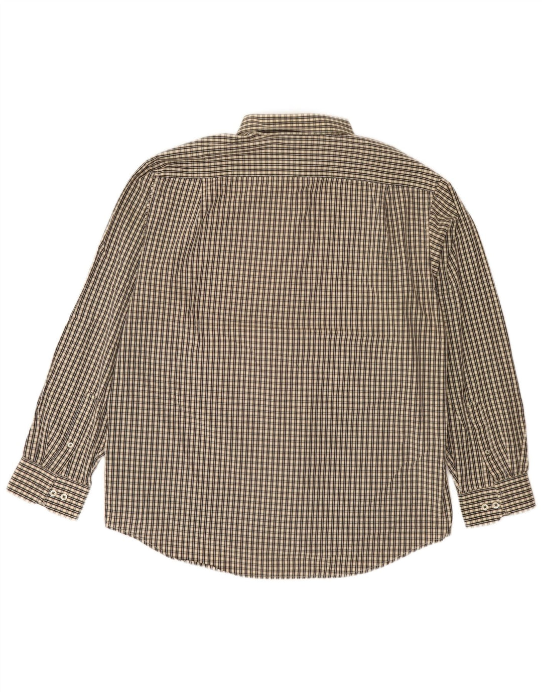 Izod Ανδρικό πουκάμισο Easy Care XL Beige Gingham Cotton