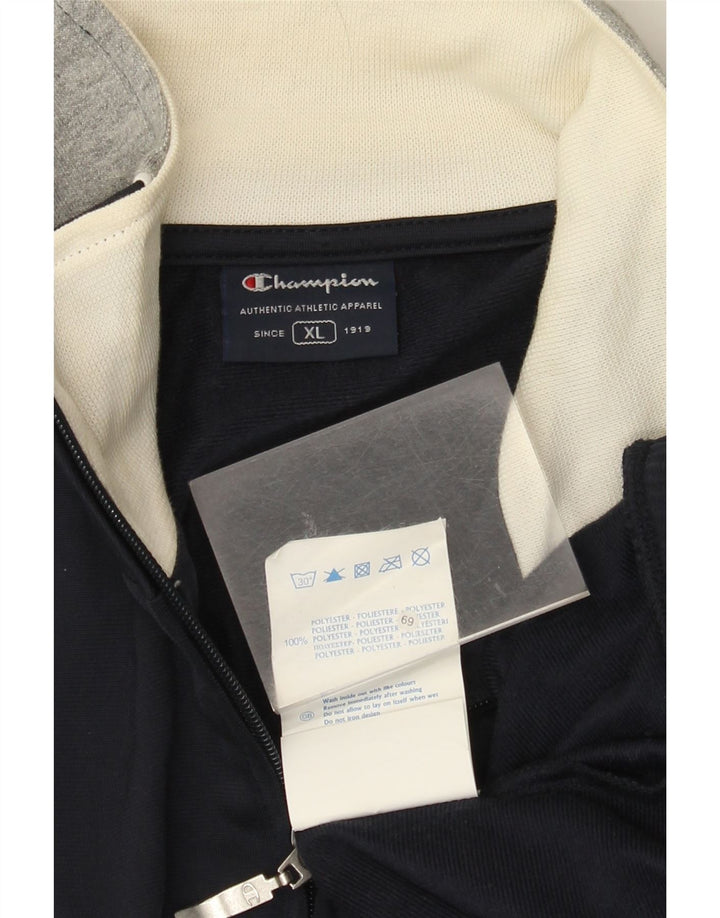 Ανδρική φόρμα Champion Top Jacket XL Navy Blue Colorblock Polyester
