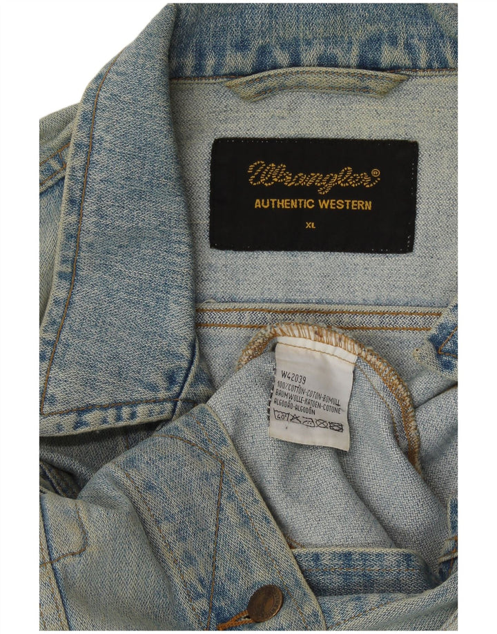WRANGLER Γυναικείο Τζιν Μπουφάν UK 18 XL Μπλε Βαμβακερό