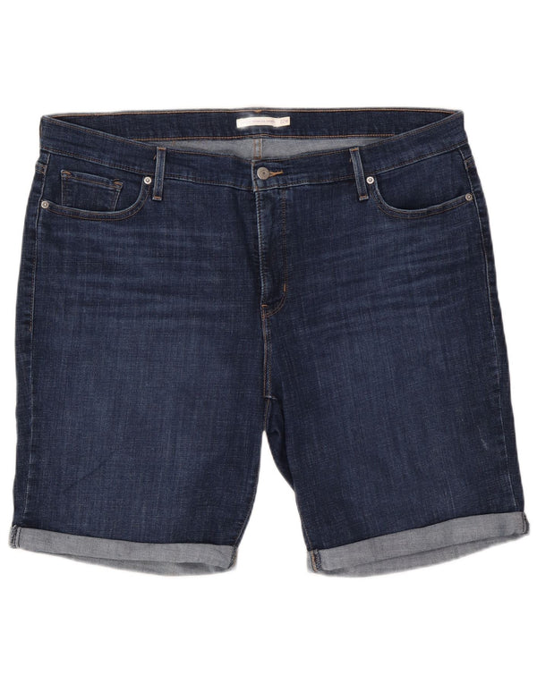 Γυναικείο τζιν Levi's Classic Fit βερμούδα US 22 3XL W44 Navy Blue
