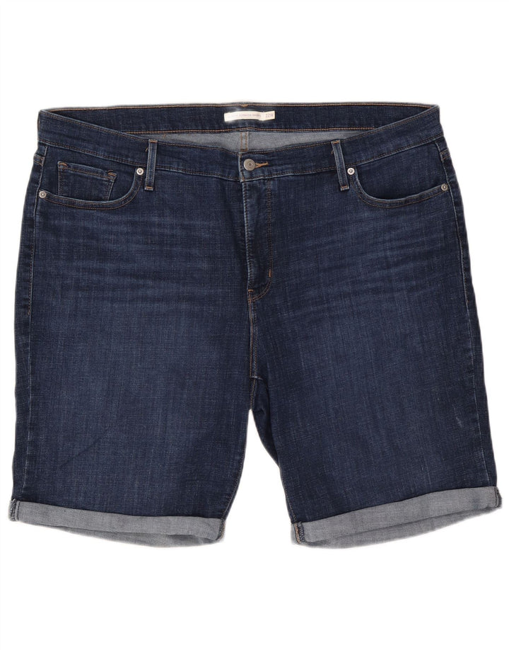 Γυναικείο τζιν Levi's Classic Fit βερμούδα US 22 3XL W44 Navy Blue