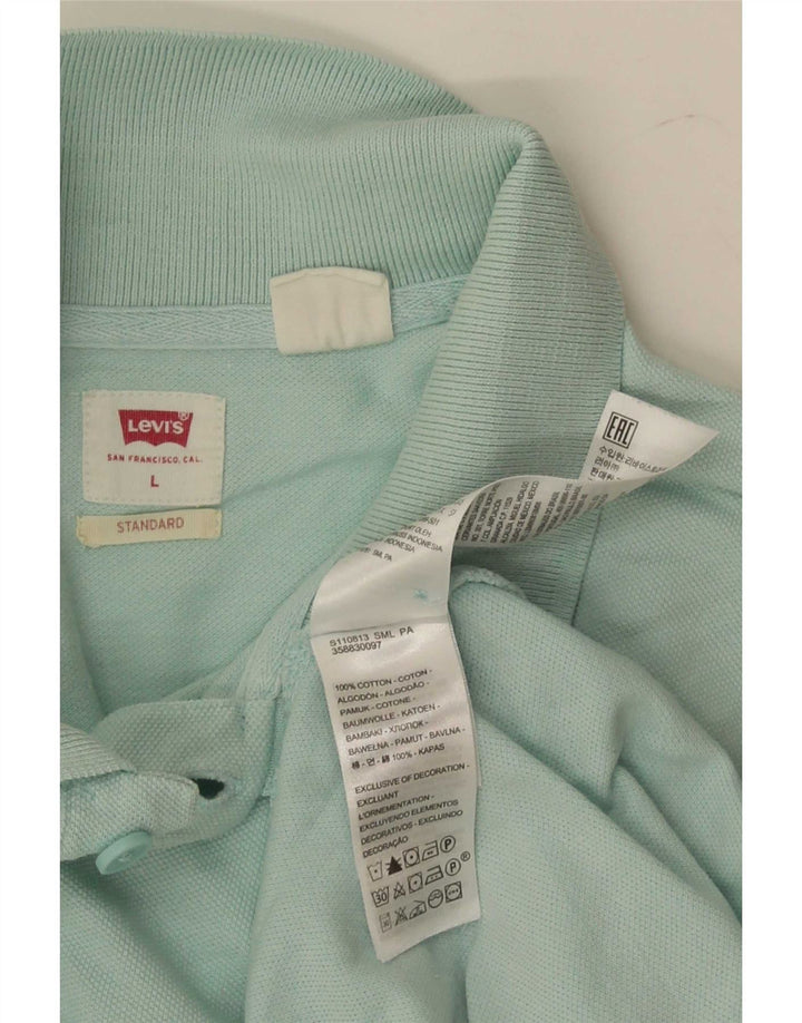 Ανδρικό πουκάμισο Levi's Standard Polo Μεγάλο Τυρκουάζ Βαμβακερό