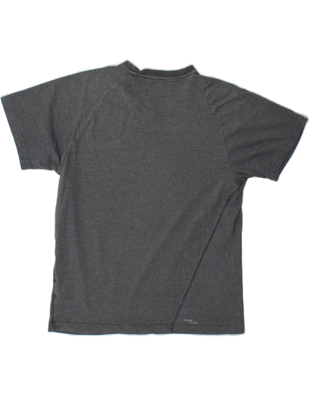 ADIDAS Womens T-Shirt Top UK 14 Medium Grey Cotton Vintage Adidas and Second-Hand Adidas from Messina Hembry 