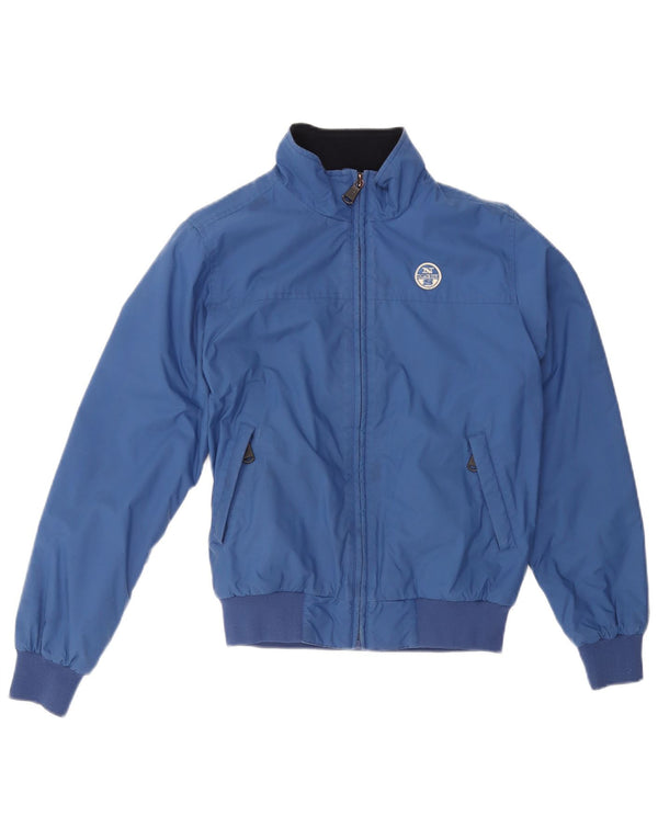 NORTH SAILS Boys Bomber Jacket 11-12 Years Blue Polyamide