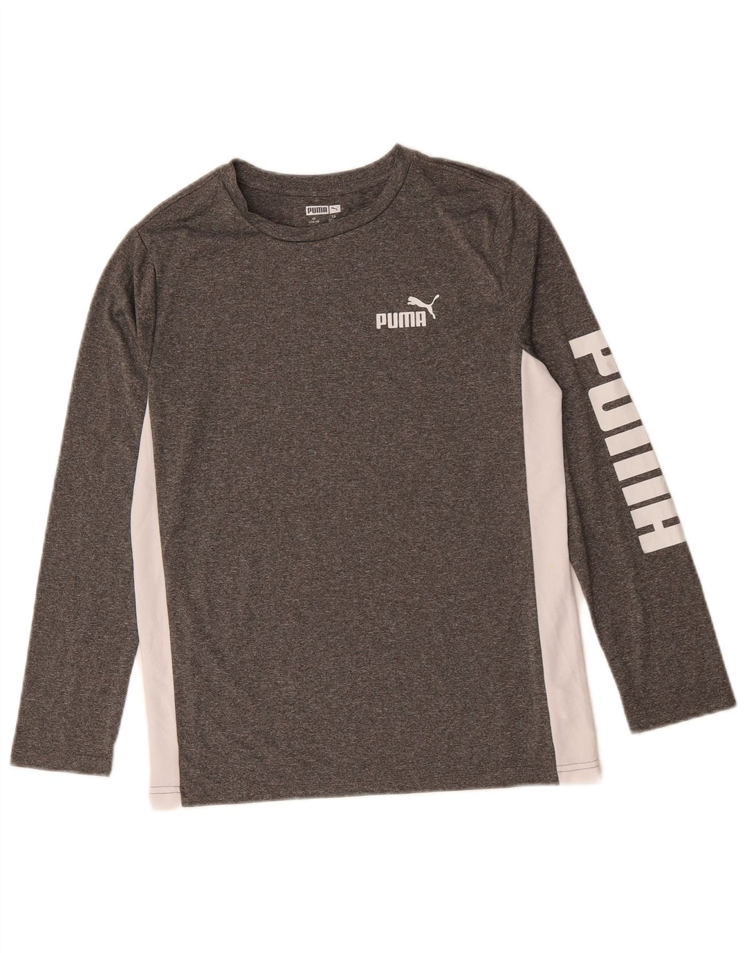 Puma Boys Graphic Top μακριά μανίκια 14-15 ετών Μεγάλο γκρι χρώμα