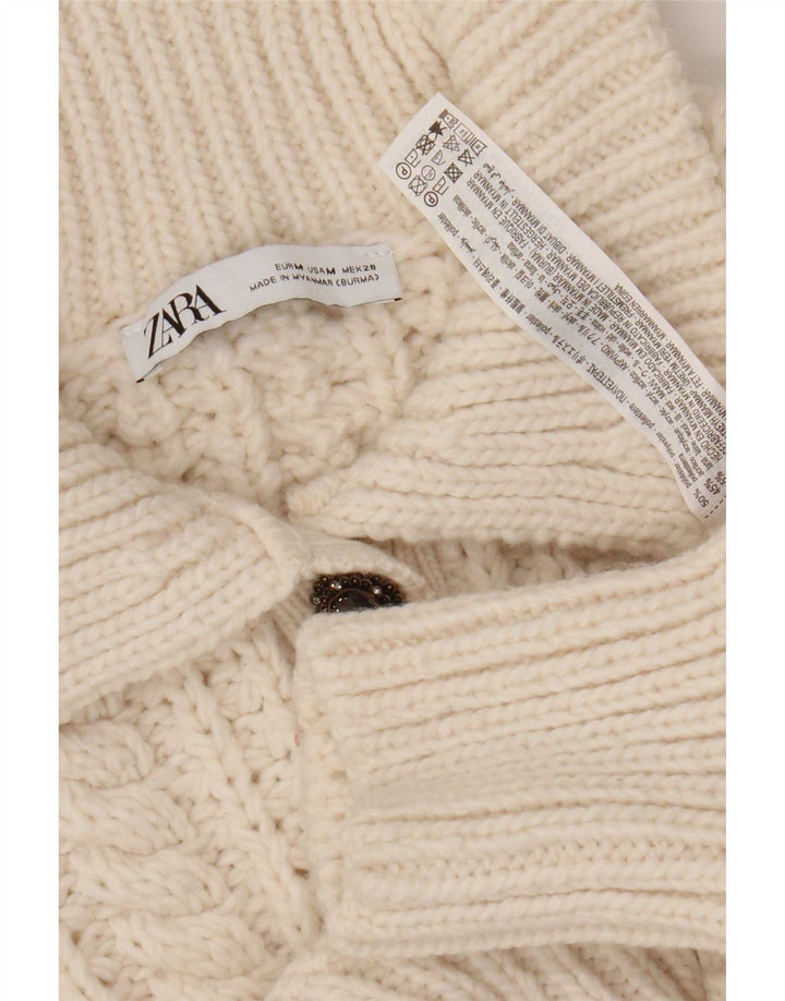 Zara γυναικείο πουλόβερ πόλο με λαιμόκοψη UK 14 μεσαίο πολυεστέρας
