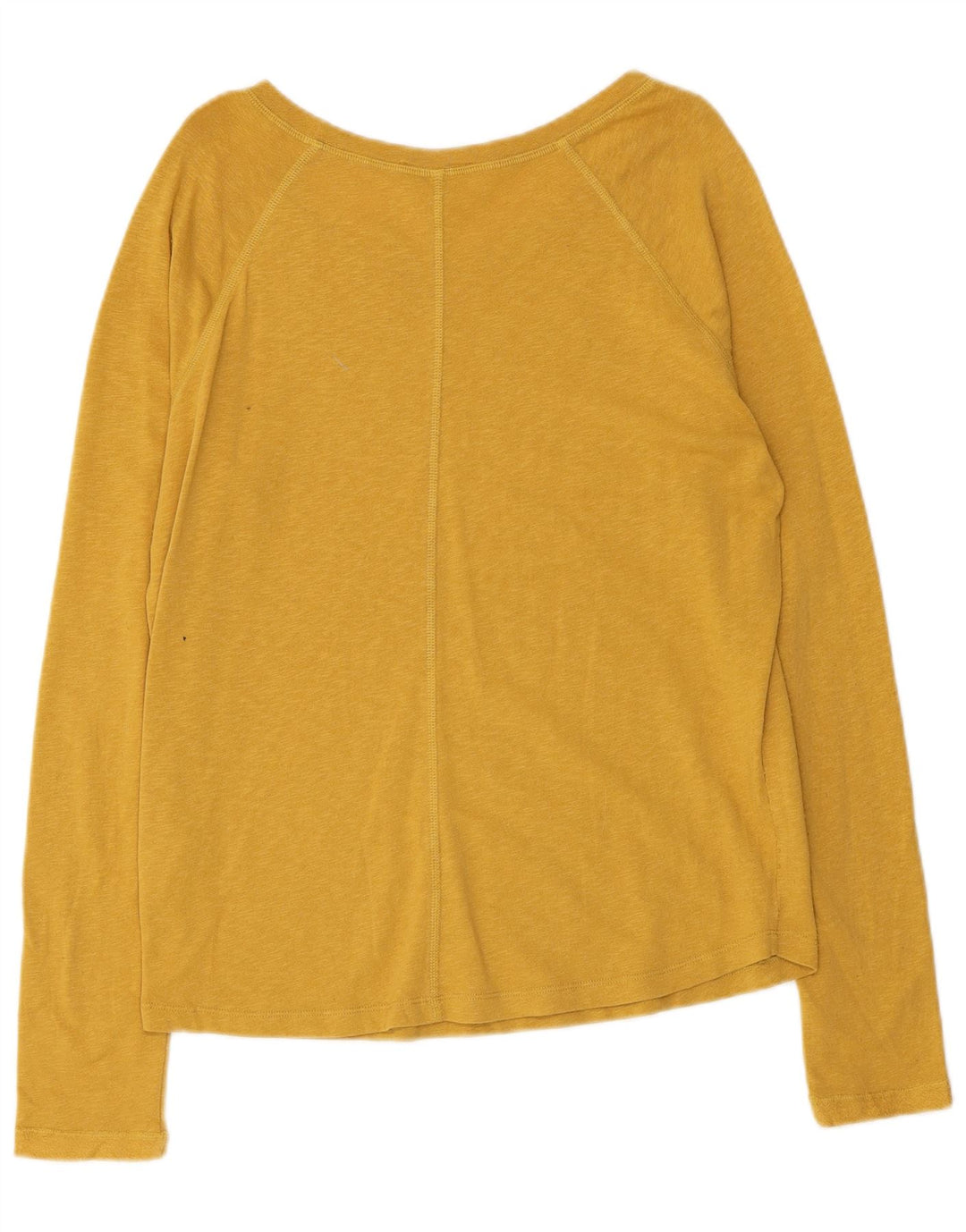 Woolrich Γυναικείο τοπ μακρυμάνικο UK 10 Small κίτρινο βαμβακερό