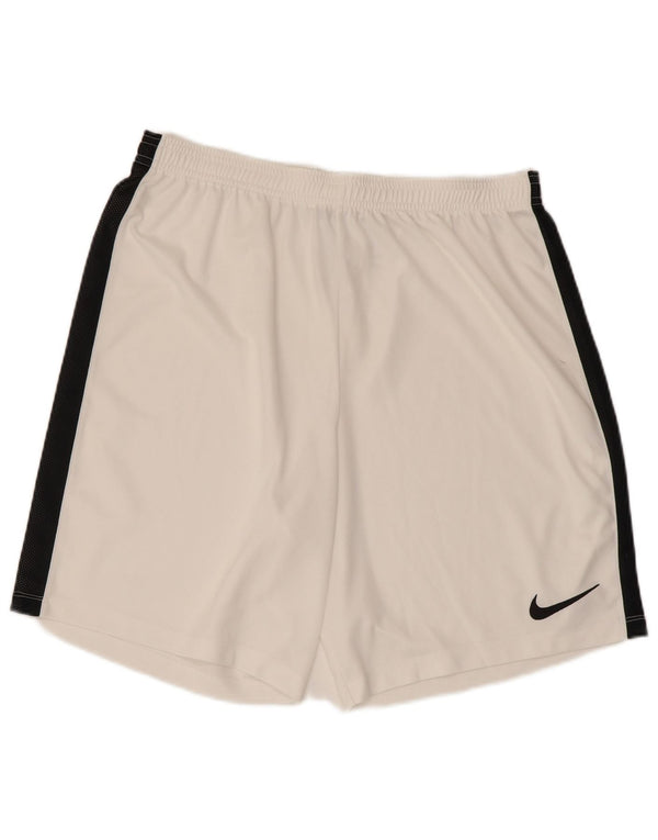 Γυναικείο αθλητικό σορτς Nike Dri Fit XL W34 L8 Λευκό πολυεστέρας