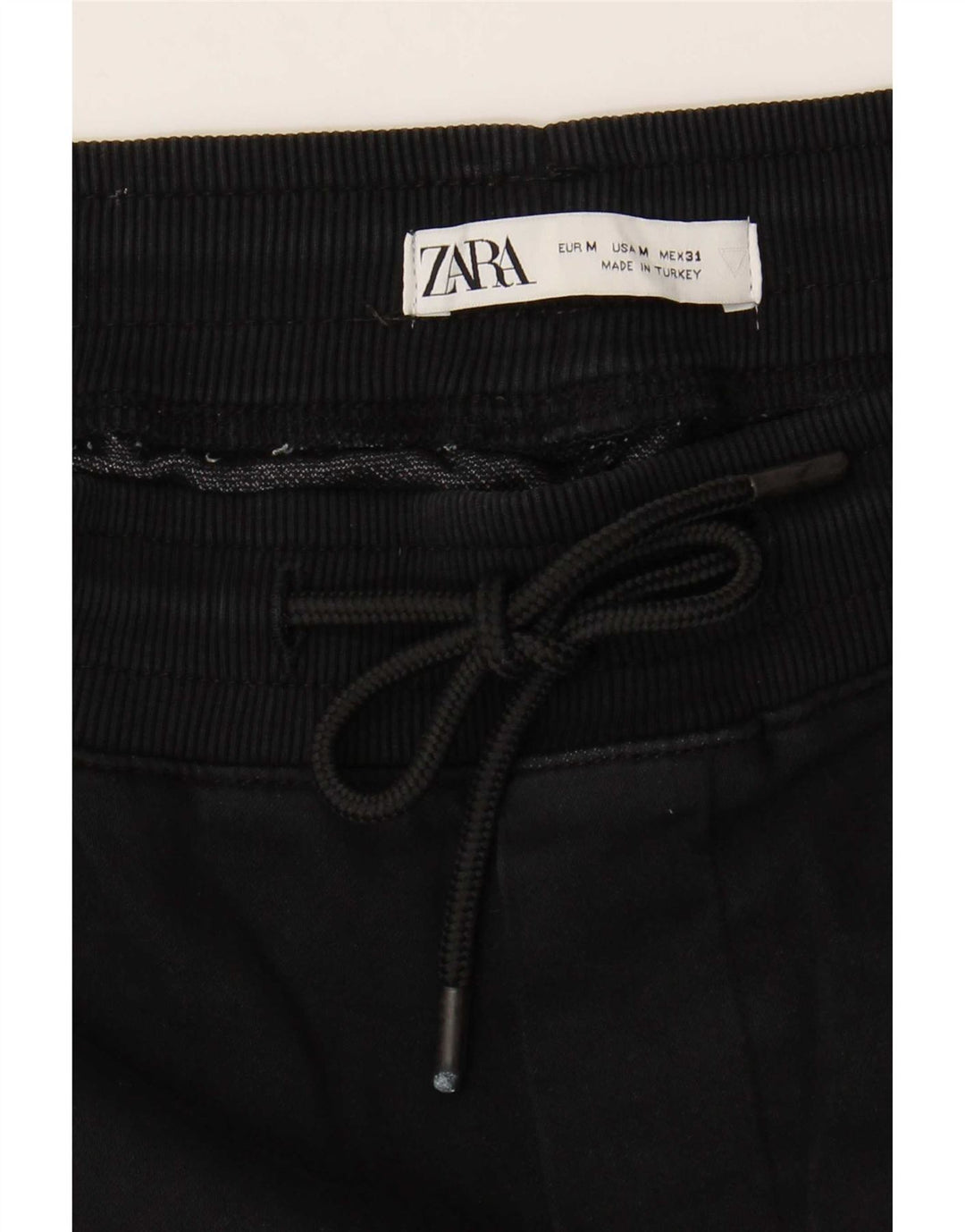 Zara Ανδρικό παντελόνι Joggers Chino Medium W31 L26 Μαύρο